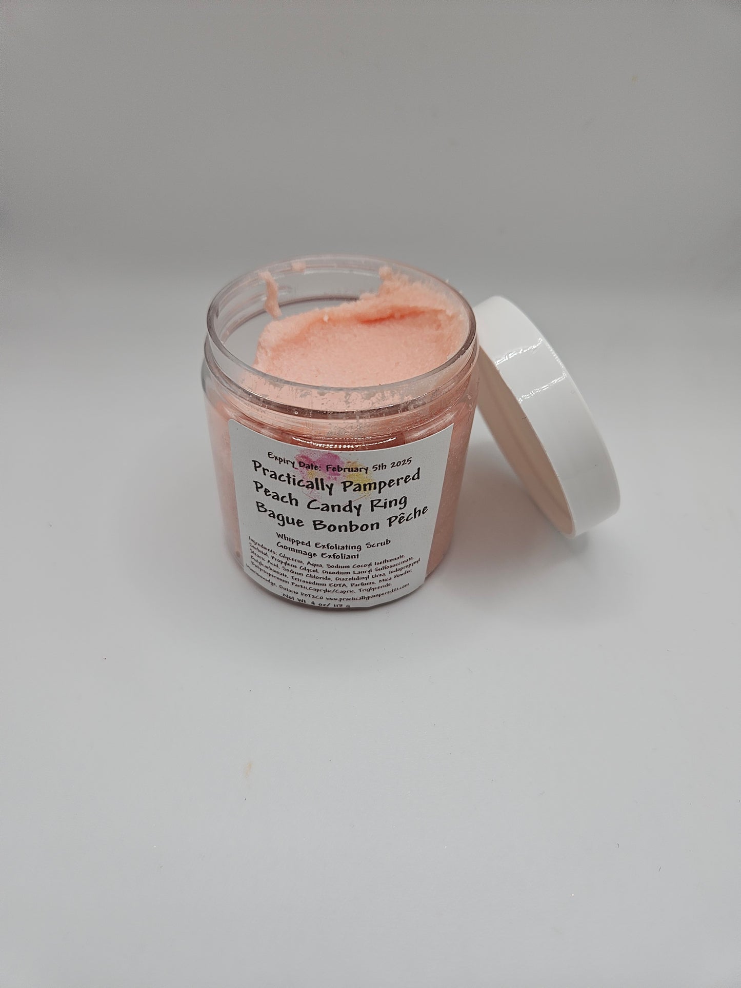 Peach Candy Ring Whipped Exfoliating Scrub