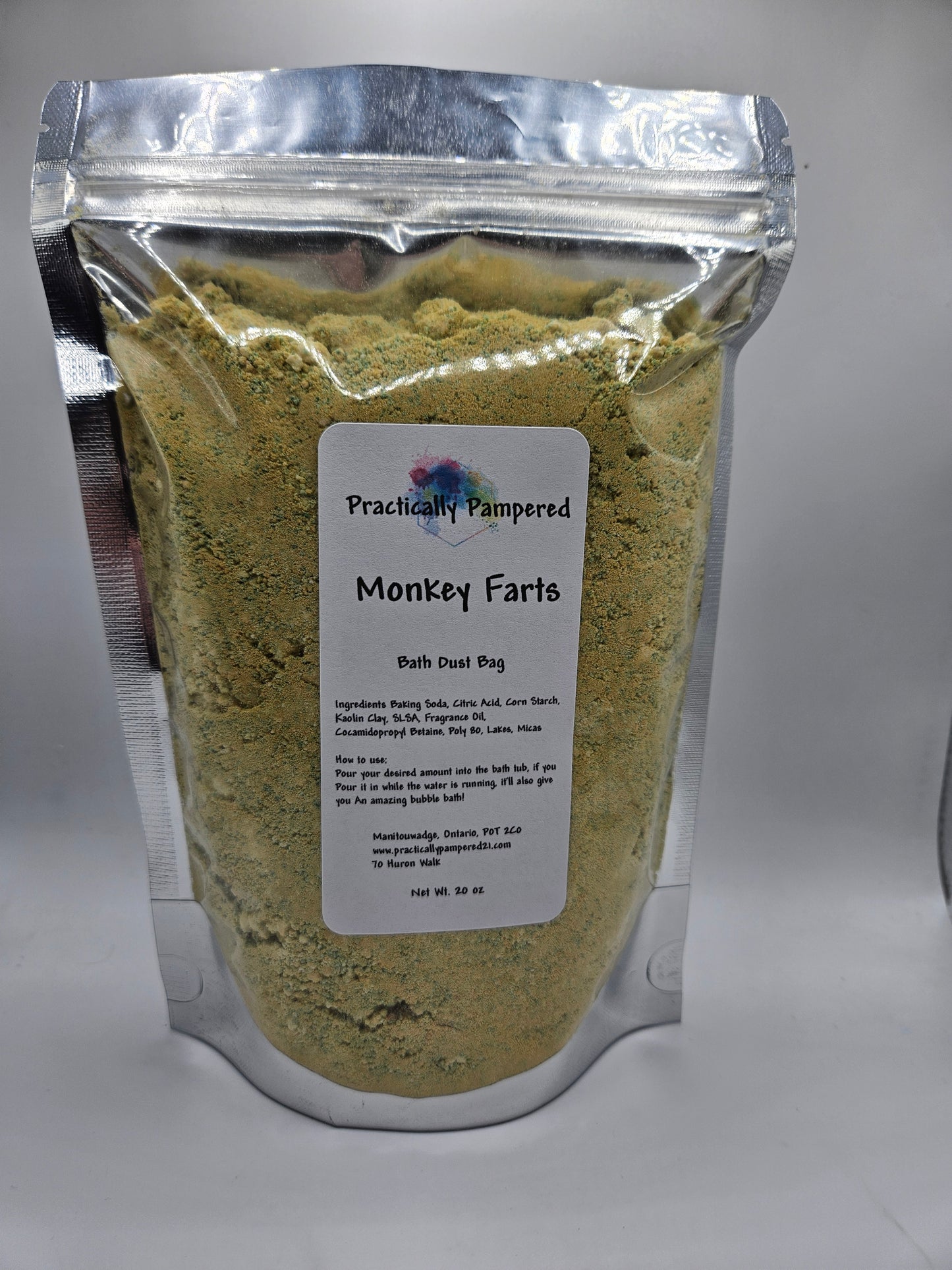 Monkey Farts Bath Dust, 20 oz