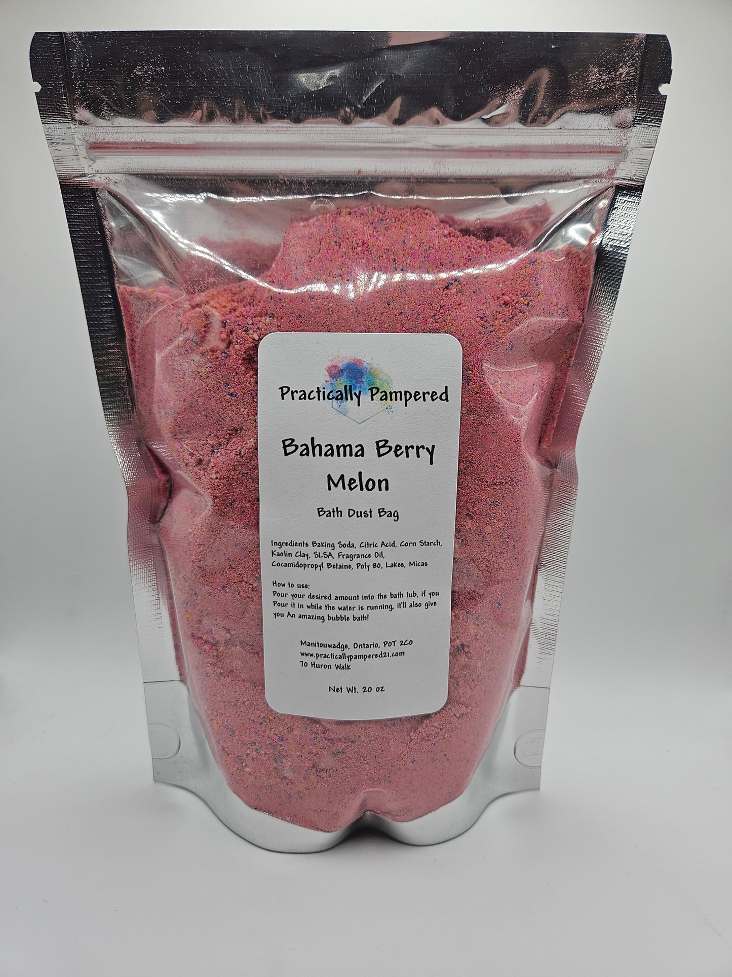 Bahama Berry Melon Bath Dust, 20 oz