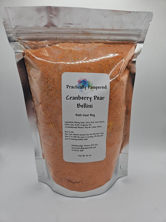 Cranberry Pear Bath Dust, 20 oz