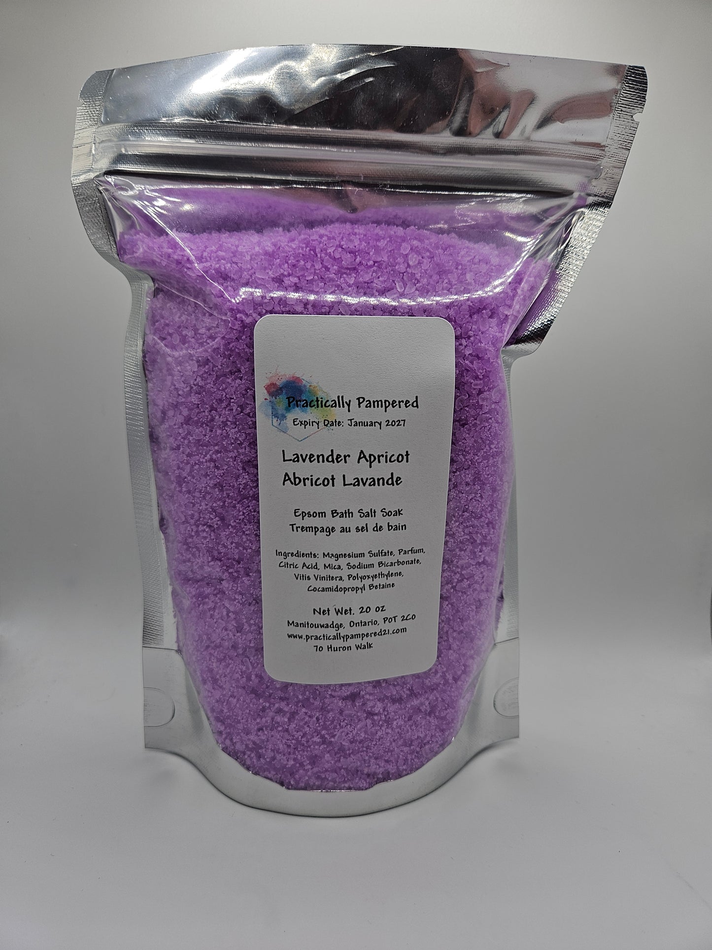 Lavender Apricot Bath Salts