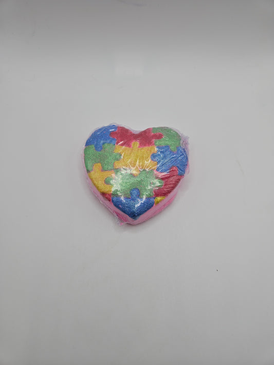 Puzzle Heart Bath Bomb