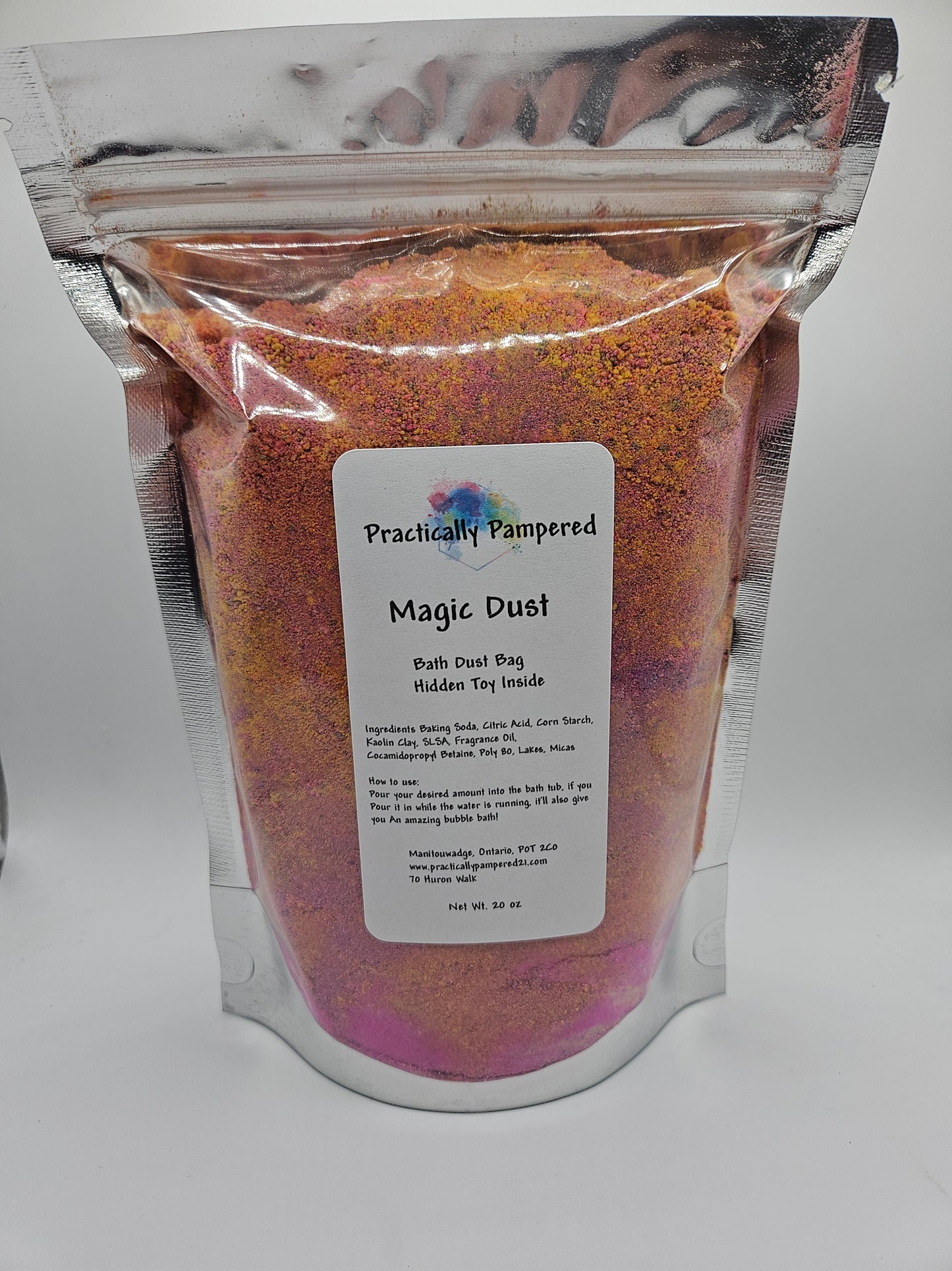 Magic Dust, Hidden Mini Toy, Bath Dust 20 oz