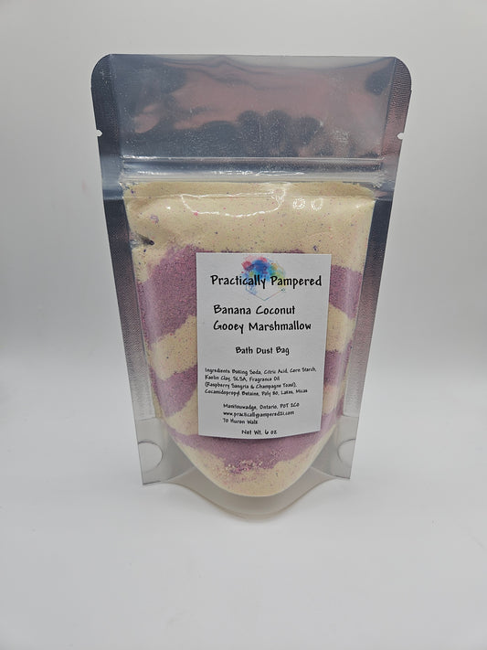 Banana Coconut & Gooey Marshmallow Bath Dust 6 oz