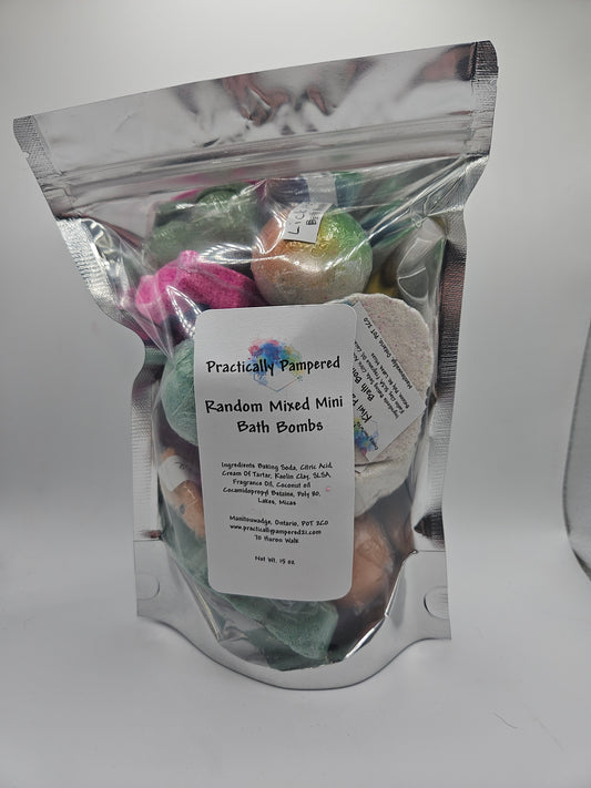 Random Mixed Mini Bath Bombs - 15 oz